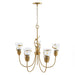 26 Inch Uriah 5-Light Golden Chandelier - Sweatfully