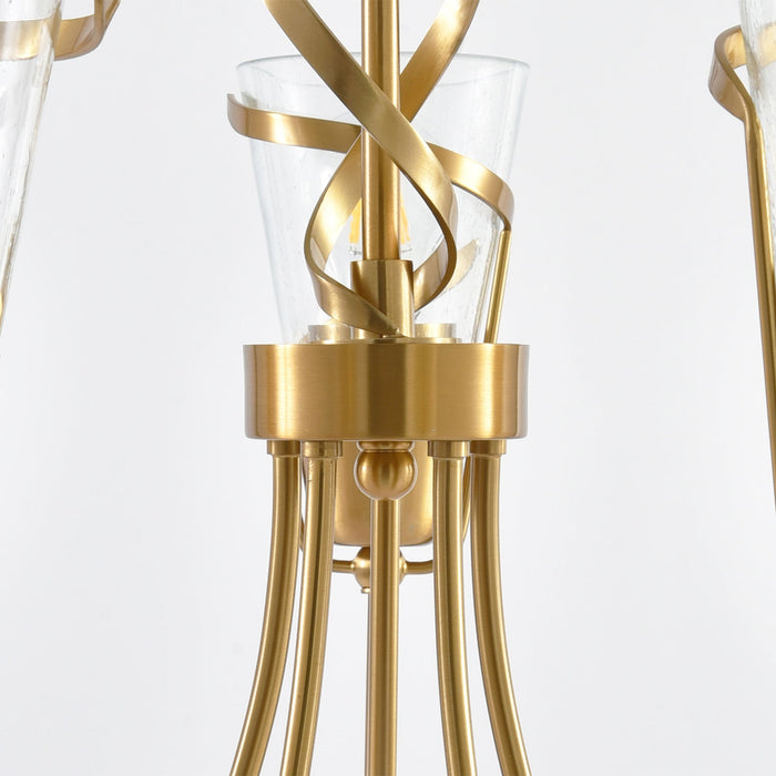 26 Inch Uriah 5-Light Golden Chandelier - Sweatfully