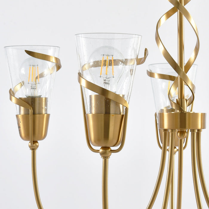 26 Inch Uriah 5-Light Golden Chandelier - Sweatfully