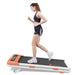 DeerRun Z10 12% Auto Incline Smart Walking Pad Treadmill with remote control-Orange - Sweatfully