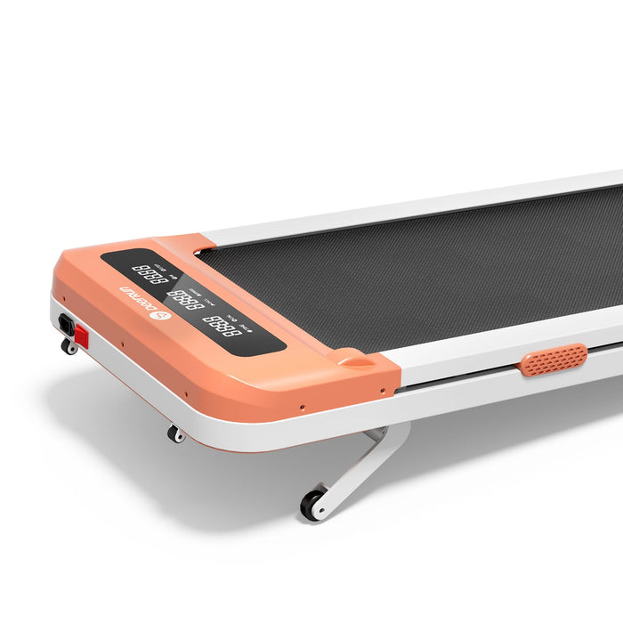 DeerRun Z10 12% Auto Incline Smart Walking Pad Treadmill with remote control-Orange - Sweatfully