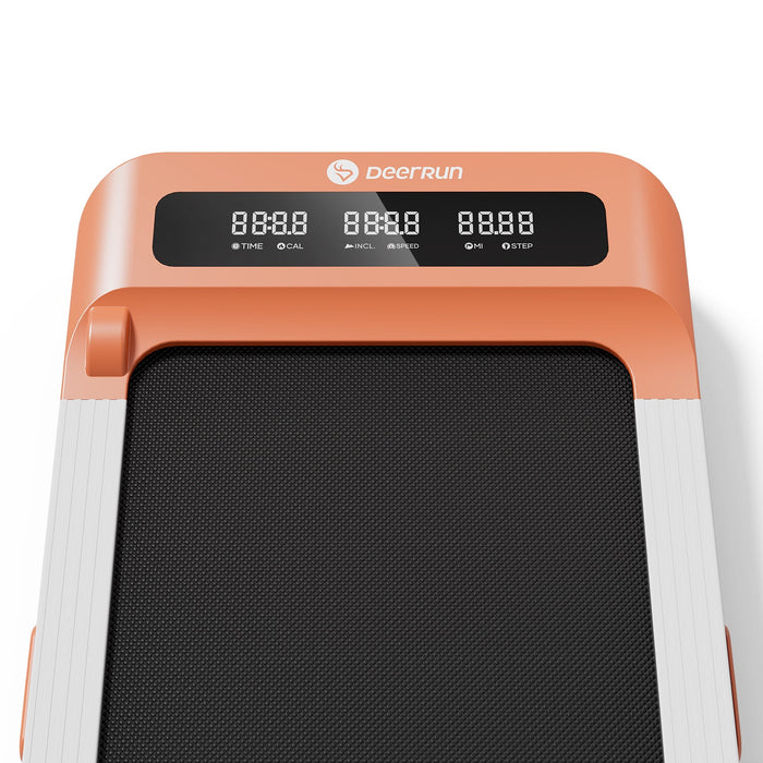 DeerRun Z10 12% Auto Incline Smart Walking Pad Treadmill with remote control-Orange - Sweatfully