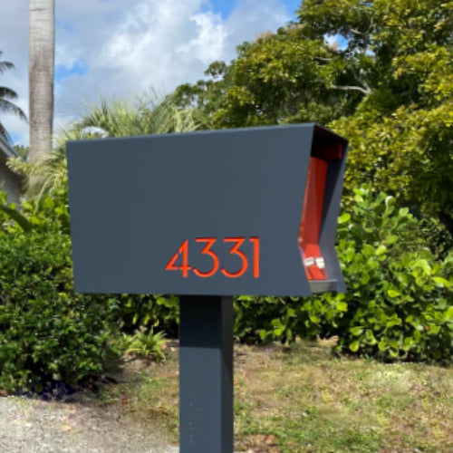 The Original Retrobox in DESIGNER GREY - Modern Mailbox - Sweatfully