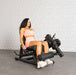 Pro Strength Leg Extension / Prone Leg Curl Combo - Muscle D Fitness - Plate Loaded Quad & Hamstring Machine - Sweatfully
