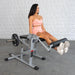 Excel Base Leg Extension / Leg Curl Combo - Muscle D Fitness - Plate Loaded - Silver, Black - Sweatfully