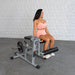 Excel Base Leg Extension / Leg Curl Combo - Muscle D Fitness - Plate Loaded - Silver, Black - Sweatfully