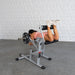 Excel Base Leg Extension / Leg Curl Combo - Muscle D Fitness - Plate Loaded - Silver, Black - Sweatfully