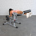 Excel Base Leg Extension / Leg Curl Combo - Muscle D Fitness - Plate Loaded - Silver, Black - Sweatfully