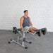 Excel Base Leg Extension / Leg Curl Combo - Muscle D Fitness - Plate Loaded - Silver, Black - Sweatfully