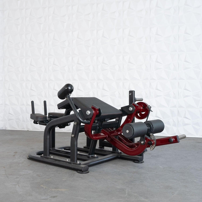 Pro Strength Prone Leg Curl - Muscle D Fitness - Adjustable Plate Loaded Hamstring Machine - Sweatfully