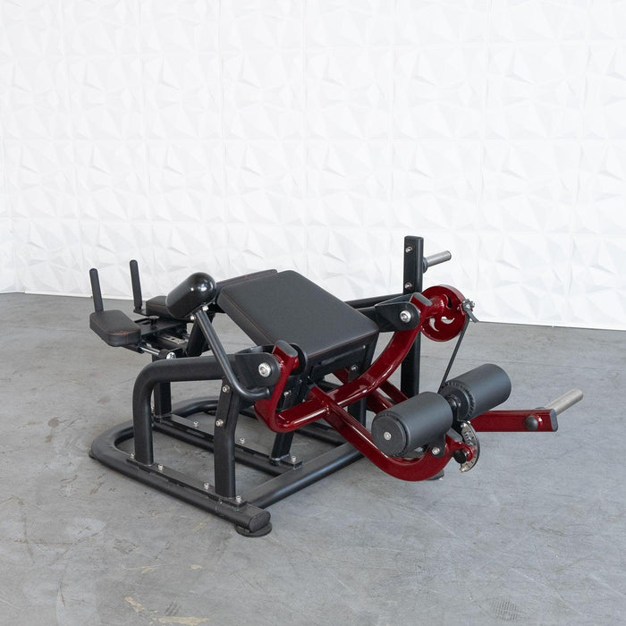 Pro Strength Prone Leg Curl - Muscle D Fitness - Adjustable Plate Loaded Hamstring Machine - Sweatfully