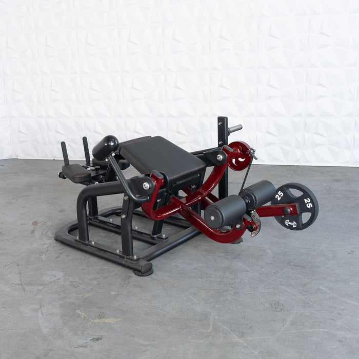 Pro Strength Prone Leg Curl - Muscle D Fitness - Adjustable Plate Loaded Hamstring Machine - Sweatfully