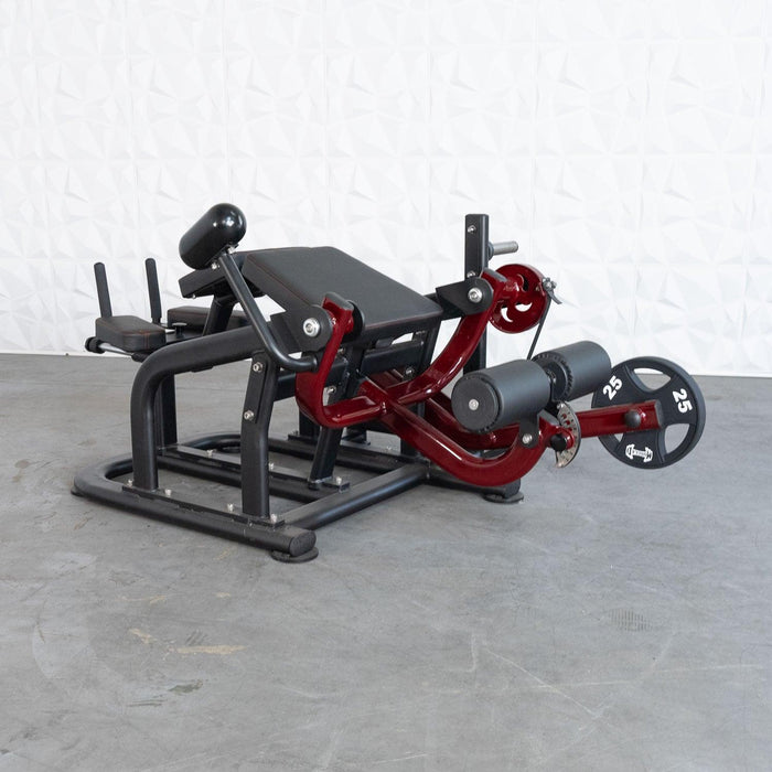 Pro Strength Prone Leg Curl - Muscle D Fitness - Adjustable Plate Loaded Hamstring Machine - Sweatfully