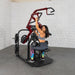 Pro Strength Rotary Lat Pull-Down - Muscle D Fitness - Premium - Adjustable - Plate Loaded - Lat Training - Sweatfully