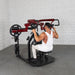 Pro Strength Rotary Lat Pull-Down - Muscle D Fitness - Premium - Adjustable - Plate Loaded - Lat Training - Sweatfully