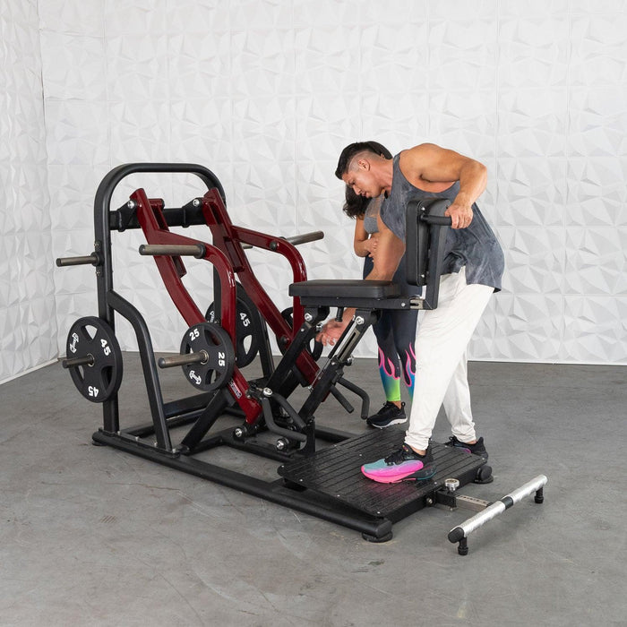 Pro Strength Dynamic Row - Chest Supported - Muscle D Fitness - Premium Adjustable Plate Loaded - Sweatfully