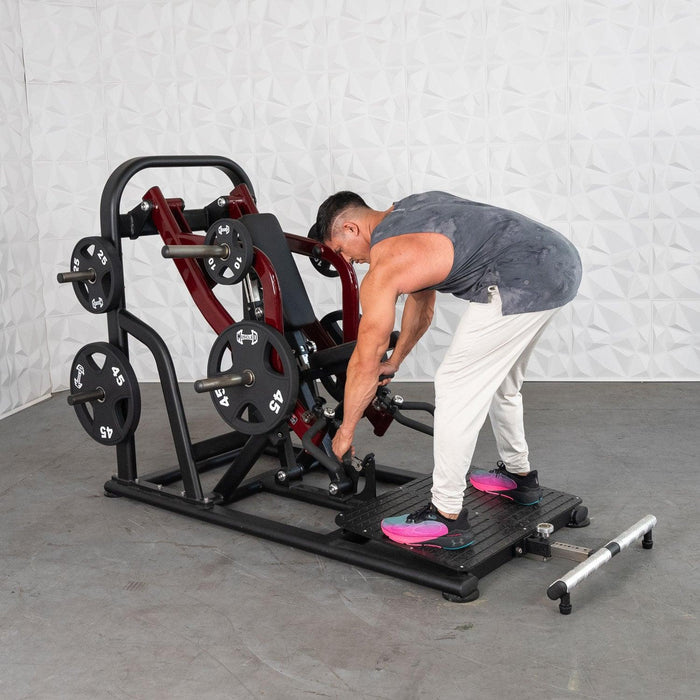Pro Strength Dynamic Row - Chest Supported - Muscle D Fitness - Premium Adjustable Plate Loaded - Sweatfully