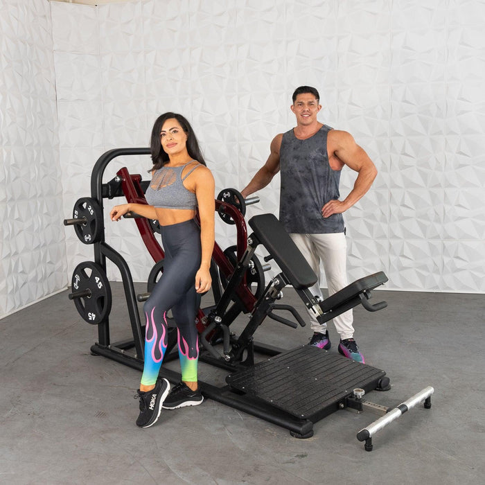 Pro Strength Dynamic Row - Chest Supported - Muscle D Fitness - Premium Adjustable Plate Loaded - Sweatfully