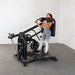 Pro Strength Drop Squat - Muscle D Fitness - Adjustable Plate Loaded Squat Machine - Sweatfully