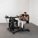 Pro Strength Drop Squat - Muscle D Fitness - Adjustable Plate Loaded Squat Machine - Sweatfully