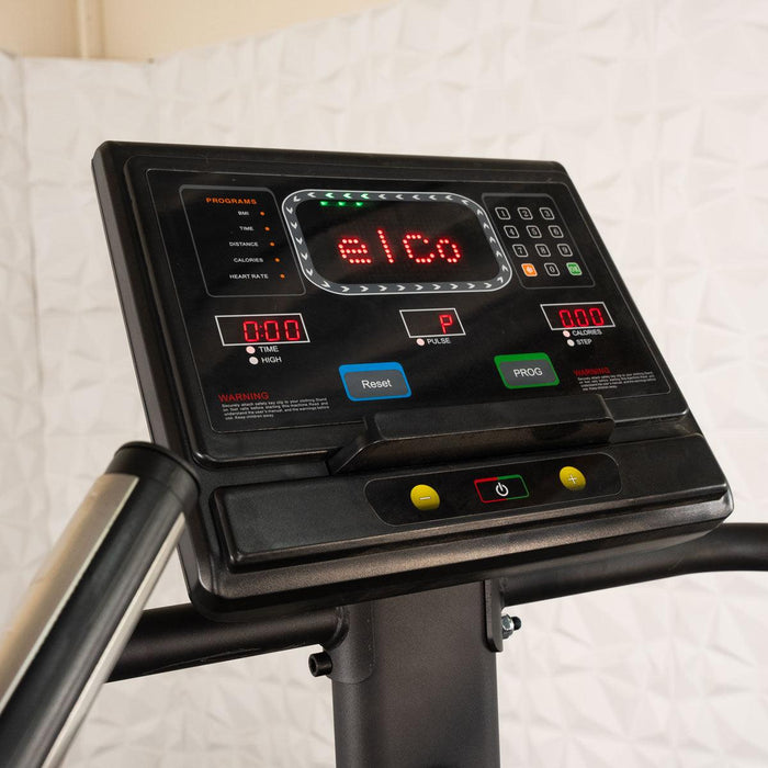 Light Commercial Stair Climber - Muscle D Fitness - Stepmill - LED Display - Heart Rate Monitor - Heavy Duty Chain Drive - Sweatfully