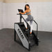 Light Commercial Stair Climber - Muscle D Fitness - Stepmill - LED Display - Heart Rate Monitor - Heavy Duty Chain Drive - Sweatfully