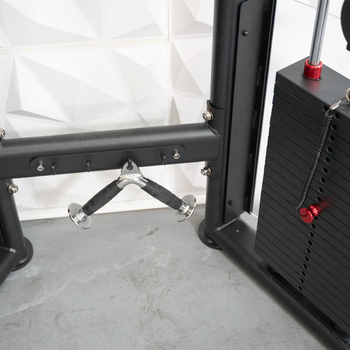 Megatron Dual Adjustable Pulley (88" & 95" height) - Muscle D Fitness - Functional Pull-Up Bar - Adjustable Height - Sweatfully