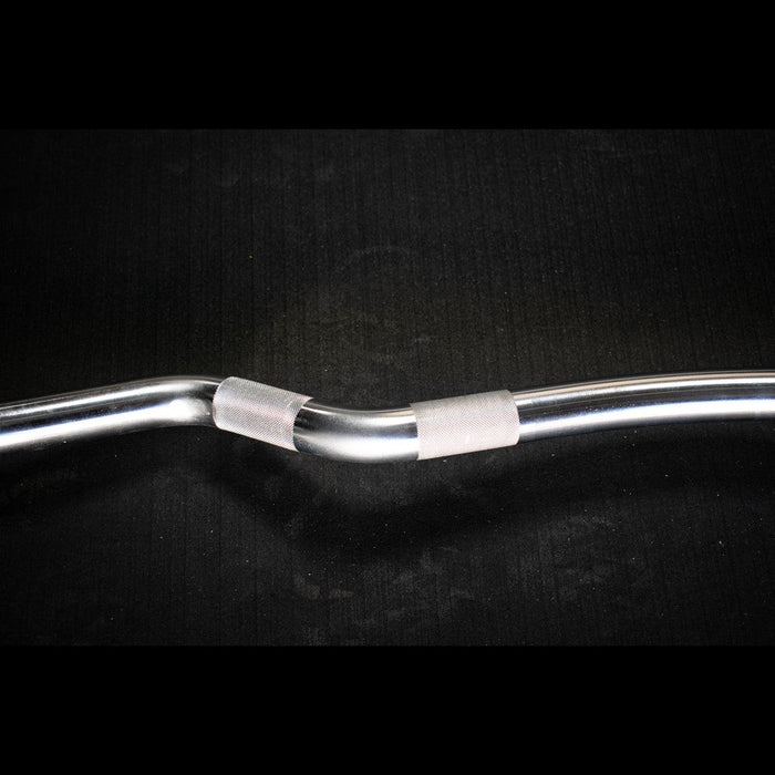 5' Hard Chrome Curl Bar - Muscle D Fitness - Ergonomic Angle for Arm Training - Sweatfully