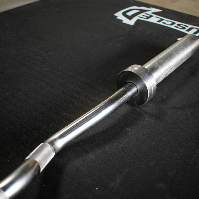 5' Hard Chrome Curl Bar - Muscle D Fitness - Ergonomic Angle for Arm Training - Sweatfully