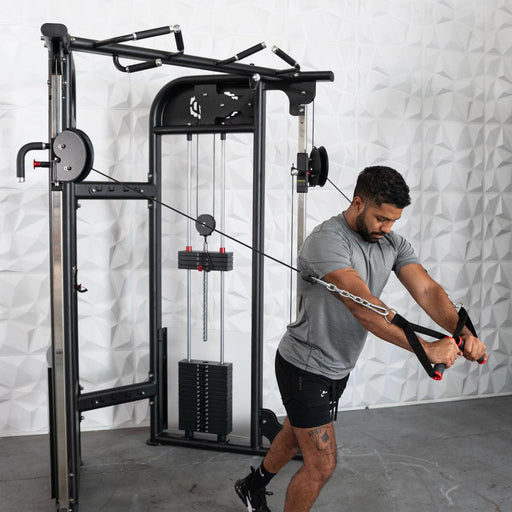 Megatron Dual Adjustable Pulley (88" & 95" height) - Muscle D Fitness - Functional Pull-Up Bar - Adjustable Height - Sweatfully