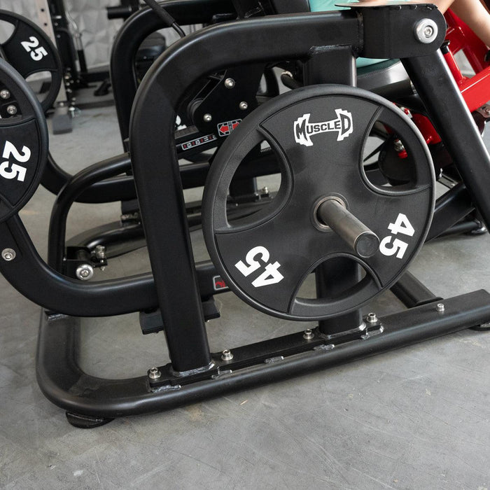 Pro Strength Glute / Outer Thigh - Muscle D Fitness - Plate Loaded Abductor / Hip Extension - Sweatfully