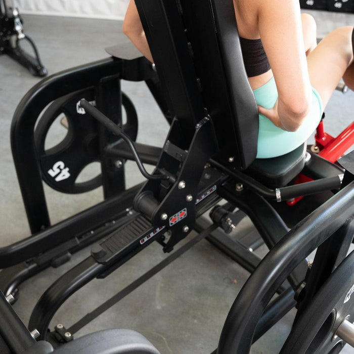 Pro Strength Glute / Outer Thigh - Muscle D Fitness - Plate Loaded Abductor / Hip Extension - Sweatfully
