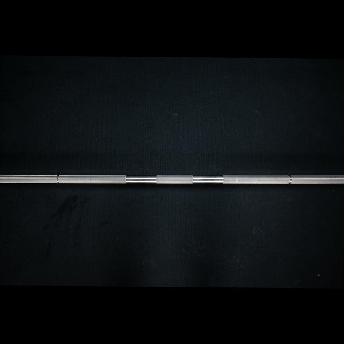 7' Stainless Steel Olympic Bar - Bushing - Muscle D Fitness - Quality Knurling - Sweatfully