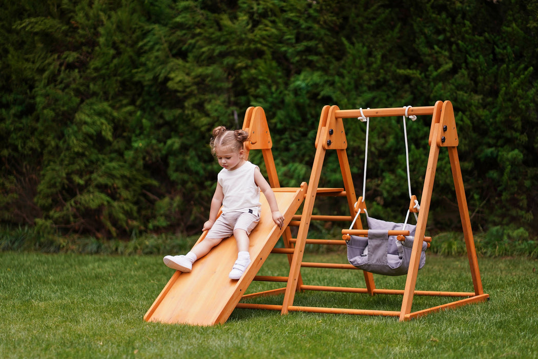Juniper Folding Indoor & Outdoor Playset | Wooden Climber for Toddlers - Sweatfully