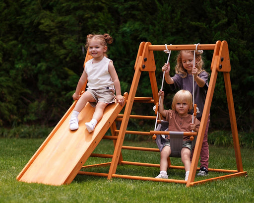 Juniper Folding Indoor & Outdoor Playset | Wooden Climber for Toddlers - Sweatfully