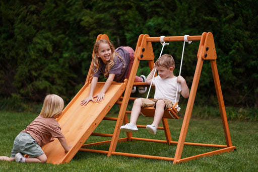 Juniper Folding Indoor & Outdoor Playset | Wooden Climber for Toddlers - Sweatfully
