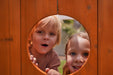 Forest Small Outdoor Toddler Swing Set | Compact Wooden Swing Frame for Babies & Kids - Sweatfully