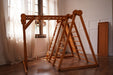 Chestnut 8-in-1 Jungle Gym for Toddlers | Indoor & Outdoor Wooden Playset - Sweatfully