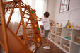 Chestnut 8-in-1 Jungle Gym for Toddlers | Indoor & Outdoor Wooden Playset - Sweatfully