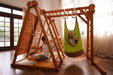 Chestnut 8-in-1 Jungle Gym for Toddlers | Indoor & Outdoor Wooden Playset - Sweatfully