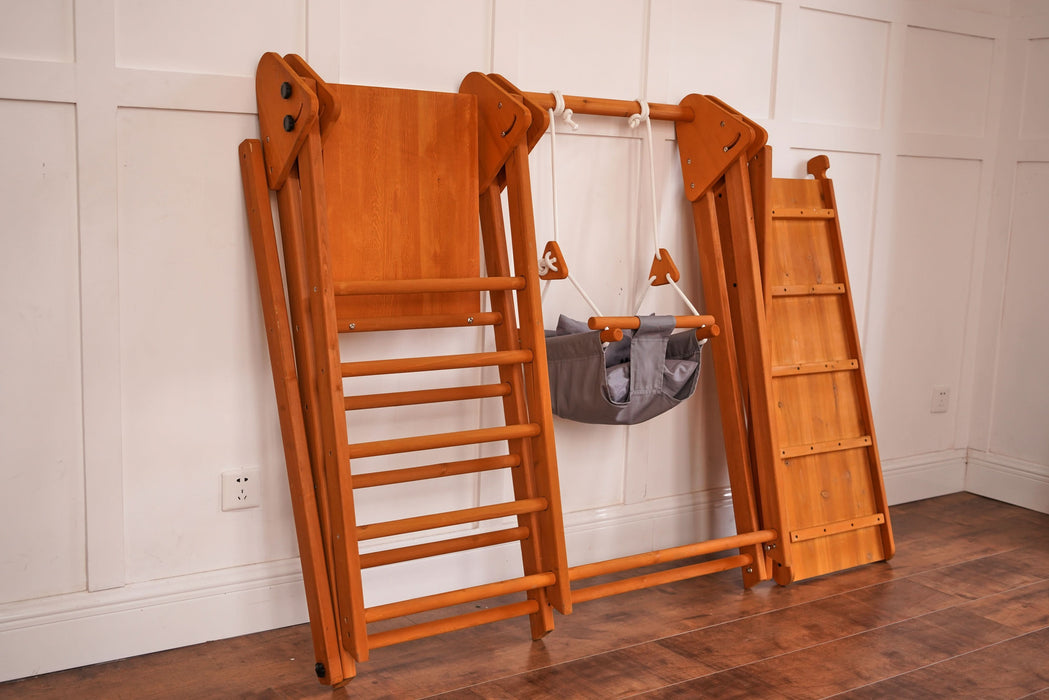 Juniper Folding Indoor & Outdoor Playset | Wooden Climber for Toddlers - Sweatfully
