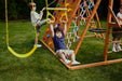 Sycamore Backyard Climbing Set – 2 Swings, Trapeze Bar & Outdoor Fun - Sweatfully