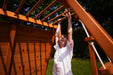 Sycamore Backyard Climbing Set – 2 Swings, Trapeze Bar & Outdoor Fun - Sweatfully