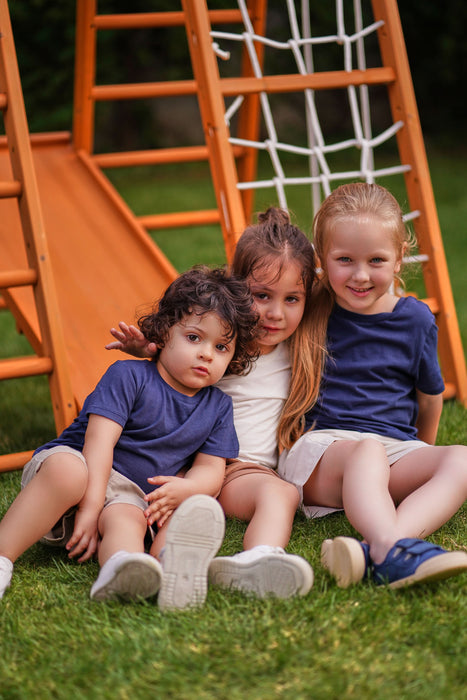 Magnolia 7-in-1 Real Wood Playset | Indoor & Outdoor Climbing Gym for Kids - Sweatfully