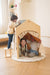 Ash Adjustable Wooden Learning Tent with Kids Desk & Chair – 2-in-1 Play & Study Station - Sweatfully