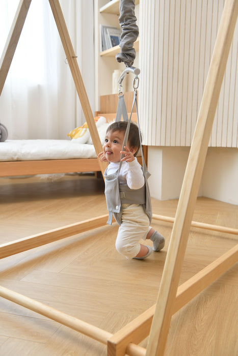 Tulip Foldable Baby Bouncer with Safety Harness | Lightweight & Portable Infant Seat - Sweatfully