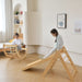 Bazel 6-in-1 Pikler Climber Set | Wooden Triangle, Rocker Arch & Slide for Toddlers - Sweatfully