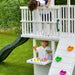 Craftsman Modern Outdoor Swing Set | Wooden Backyard Swing Frame for Kids - Sweatfully