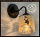 WHIMSICAL Pressed Floral Glass Wall Sconce Light - Sweatfully