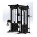 Megatron Dual Adjustable Pulley / Smith Combo - Muscle D Fitness - Selectorized Weight Adjustment - Functional Pull-Up Bar - Dual Station - Sweatfully